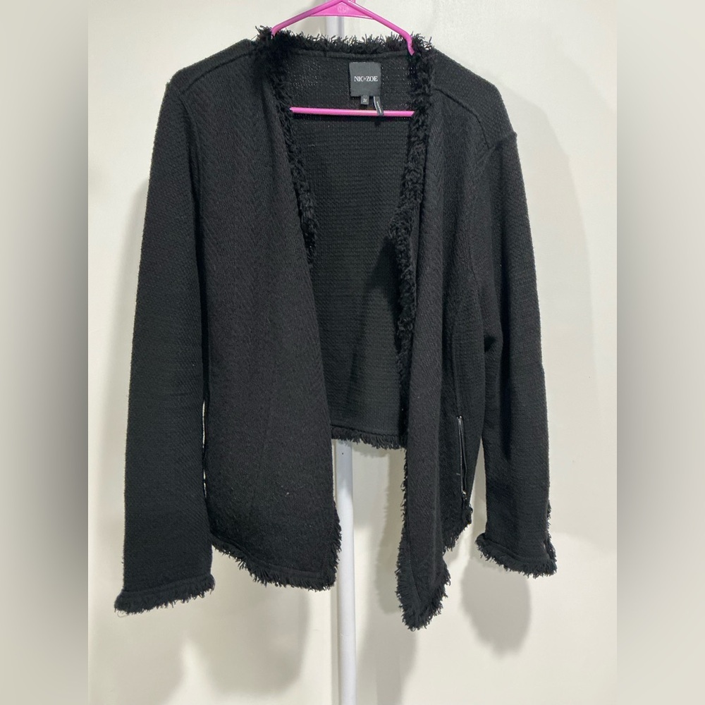 🍒NIC+ZOE Textured Black Cardigan
